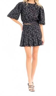 NEW STRUT & BOLT tina two piece skirt set in black